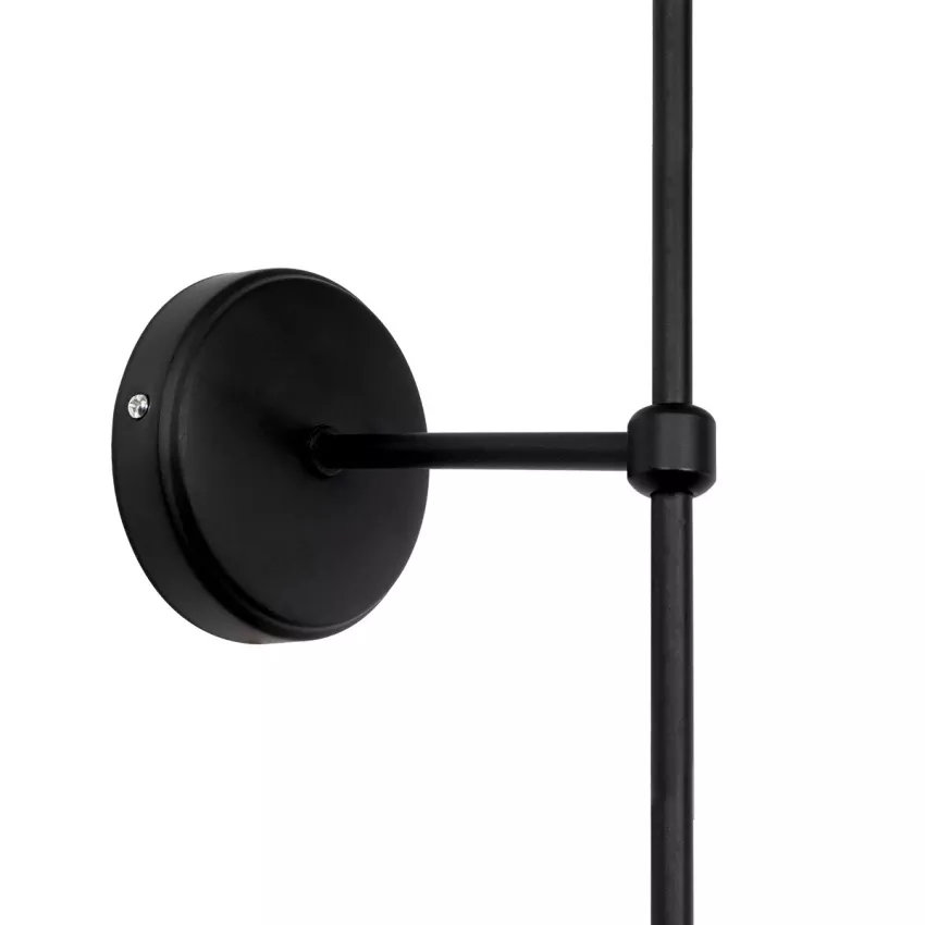 LING  Μοντέρνο Φωτιστικό Τοίχου Απλίκα Μονόφωτο 1 x E27 AC 220-240V IP20 Μπεζ & Μαύρο - Μ22 x Π22 x Υ50cm