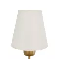 GLOBOSTAR® LING  Μοντέρνο Φωτιστικό Τοίχου - Απλίκα με Ντουί 1 x E27 AC 220-240V IP20 - Χρυσό & Μπεζ - Μ14 x Π21 x Υ54cm