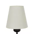 GLOBOSTAR® LING  Μοντέρνο Φωτιστικό Τοίχου - Απλίκα με Ντουί 1 x E27 AC 220-240V IP20 - Μαύρο & Μπεζ - Μ14 x Π21 x Υ54cm