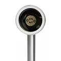 GLOBOSTAR® GARDEON  Φωτιστικό Σποτ για Φυτά - Δέντρα με Βάση Κήπου / Καρφωτό για Λάμπα MR16 με Ντουί GU10 AC 220-240V Αδιάβροχο IP67 - Νίκελ Χρώμιο - Μ6 x Π6 x Υ43.5cm