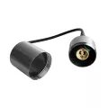 GLOBOSTAR® GARDEON  Φωτιστικό Σποτ για Φυτά - Δέντρα με Βάση Κήπου / Καρφωτό για Λάμπα MR16 με Ντουί GU10 AC 220-240V Αδιάβροχο IP67 - Νίκελ Χρώμιο - Μ6 x Π6 x Υ43.5cm