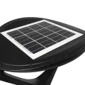 GLOBOSTAR® SQUARE  Φωτιστικό Στύλου/Κολώνας Πλατείας/Πάρκου/Κήπου με Ασύρματο Χειριστήριο LED 20W 800lm 120° Ενσωματωμένο Φωτοβολταϊκό Panel 6V 20W & Επαναφορτιζόμενη Μπαταρία Li-ion 3.2V 20000mAh με Αισθητήρα Κίνησης-Ημέρας-Νύχτας Αδιάβροχο IP65 Θερμ