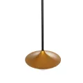 GLOBOSTAR® JOLIET  Μοντέρνο Κρεμαστό Φωτιστικό Οροφής με Ντουί 1 x G9 AC 220-240V IP20 - Μαύρο & Χρυσό - Μ20 x Π20 x Y43cm
