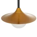 GLOBOSTAR® JOLIET  Μοντέρνο Κρεμαστό Φωτιστικό Οροφής με Ντουί 1 x G9 AC 220-240V IP20 - Μαύρο & Χρυσό - Μ20 x Π20 x Y43cm