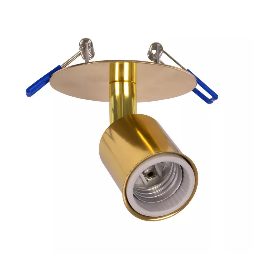SARA  Χωνευτό Φωτιστικό Οροφής Σποτ Μονόφωτο 1 x E27 IP20 Χρυσό Μέταλλο - Μ8,5 x Π8,5 x Υ11cm