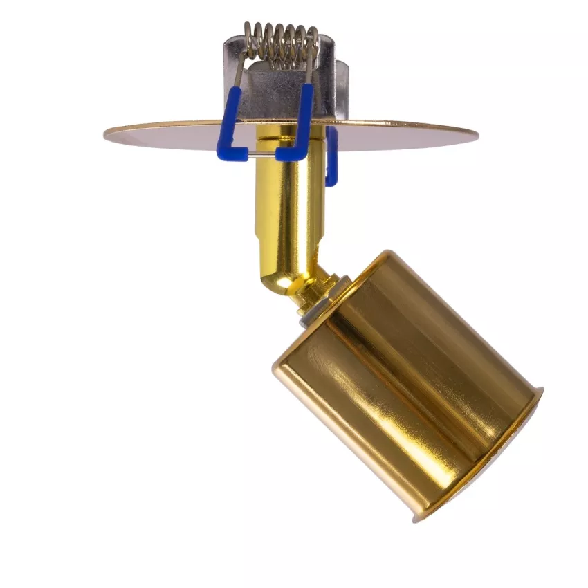 SARA  Χωνευτό Φωτιστικό Οροφής Σποτ Μονόφωτο 1 x E27 IP20 Χρυσό Μέταλλο - Μ8,5 x Π8,5 x Υ11cm