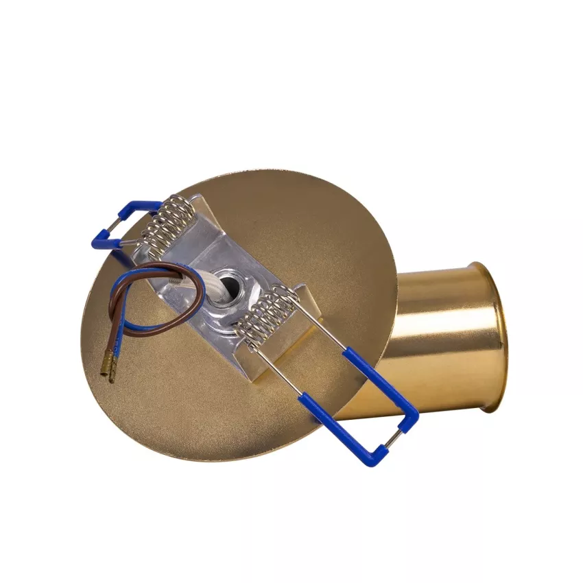 SARA  Χωνευτό Φωτιστικό Οροφής Σποτ Μονόφωτο 1 x E27 IP20 Χρυσό Μέταλλο - Μ8,5 x Π8,5 x Υ11cm