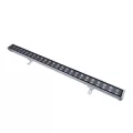 GLOBOSTAR® WASHERMOZA  Μπάρα Φωτισμού Wall Washer LED 48W 5200lm 10-30° DC 24V Αδιάβροχο IP66 Θερμό Λευκό 2700K Dimmable - Bridgelux SMD Chip - Γκρι Ανθρακί - Μ100 x Π6.5 x Υ6.6cm