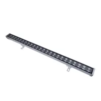 GLOBOSTAR® WASHERMOZA  Μπάρα Φωτισμού Wall Washer LED 48W 5200lm 10-30° DC 24V Αδιάβροχο IP66 Θερμό Λευκό 2700K Dimmable - Bridgelux SMD Chip - Γκρι Ανθρακί - Μ100 x Π6.5 x Υ6.6cm