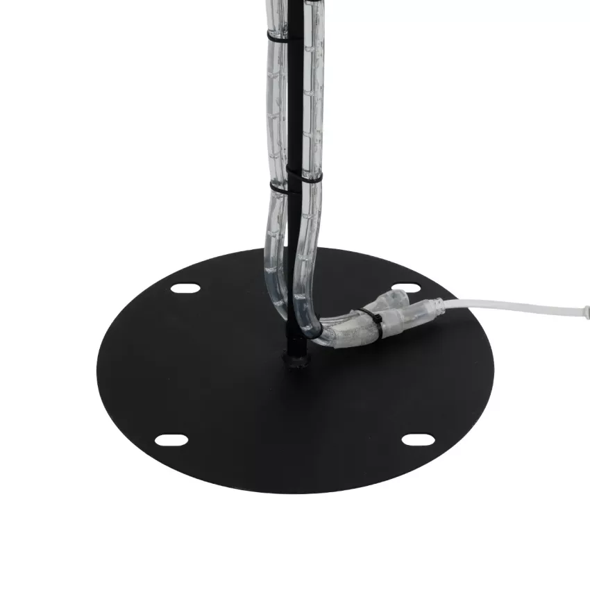 GLOBOSTAR®  Χριστουγεννιάτικο Διακοσμητικό Φωτιστικό LED 27.3W 1092lm 360° AC 220-240V Αδιάβροχο IP65 Θερμό Λευκό 2700K  - Μαύρο & Διάφανο - Μ88 x Π25 x Υ136cm