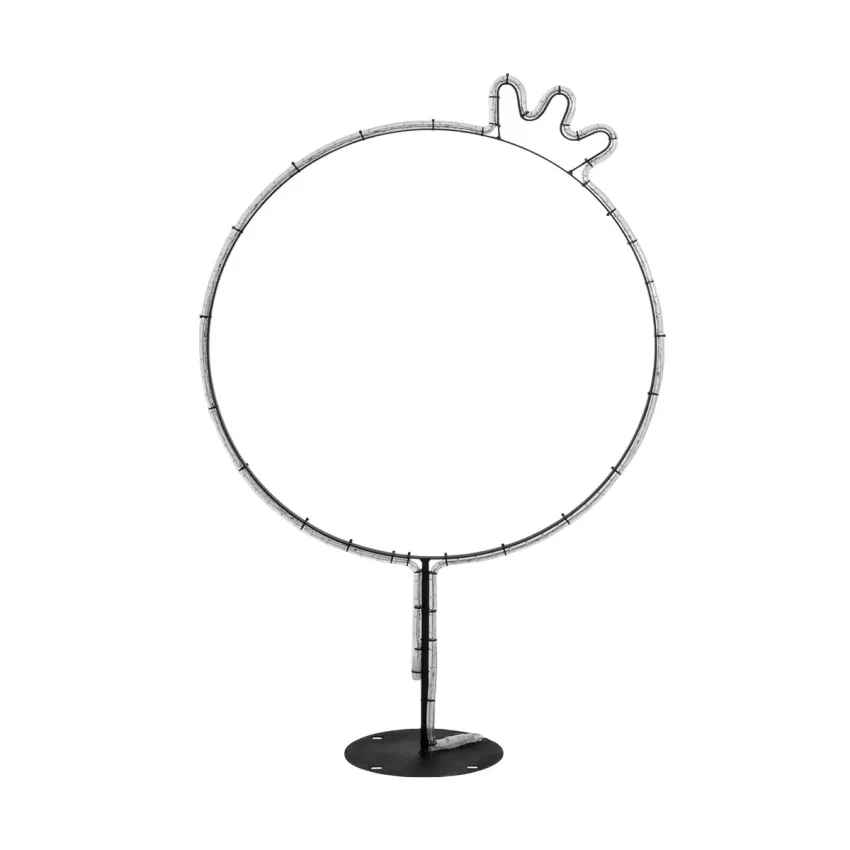 GLOBOSTAR®  Χριστουγεννιάτικο Διακοσμητικό Φωτιστικό LED 15,6W 624lm 360° AC 220-240V Αδιάβροχο IP65 Θερμό Λευκό 2700K - Μαύρο & Διάφανο - M73 x Π25 x Υ106cm