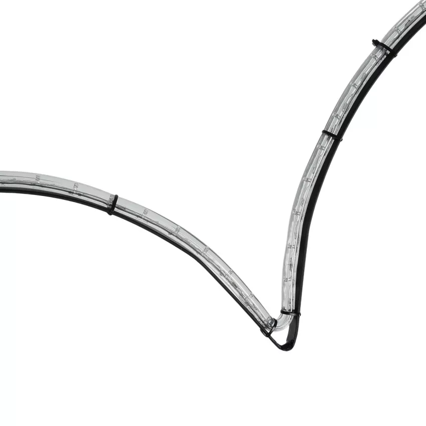 GLOBOSTAR®  Χριστουγεννιάτικο Διακοσμητικό Φωτιστικό LED 19,5W 780lm 360° AC 220-240V Αδιάβροχο IP65 Θερμό Λευκό 2700K  - Μαύρο & Διάφανο - M100 x Π25 x Υ157cm