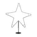 GLOBOSTAR®  Χριστουγεννιάτικο Διακοσμητικό Φωτιστικό LED 19,5W 780lm 360° AC 220-240V Αδιάβροχο IP65 Θερμό Λευκό 2700K - Μαύρο & Διάφανο - M114 x Π25 x Υ132cm