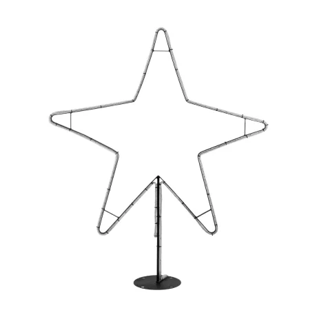 GLOBOSTAR®  Χριστουγεννιάτικο Διακοσμητικό Φωτιστικό LED 19,5W 780lm 360° AC 220-240V Αδιάβροχο IP65 Θερμό Λευκό 2700K - Μαύρο & Διάφανο - M114 x Π25 x Υ132cm