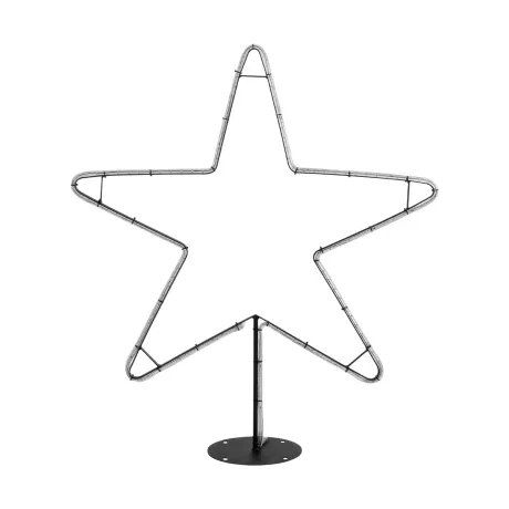 GLOBOSTAR®  Χριστουγεννιάτικο Διακοσμητικό Φωτιστικό LED 15,6W 624lm 360° AC 220-240V Αδιάβροχο IP65 Θερμό Λευκό 2700K   - Μαύρο & Διάφανο - M97 x Π25 x Υ107cm