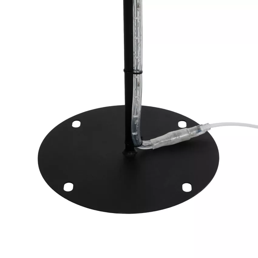 GLOBOSTAR®  Χριστουγεννιάτικο Διακοσμητικό Φωτιστικό LED 15,6W 624lm 360° AC 220-240V Αδιάβροχο IP65 Θερμό Λευκό 2700K   - Μαύρο & Διάφανο - M97 x Π25 x Υ107cm