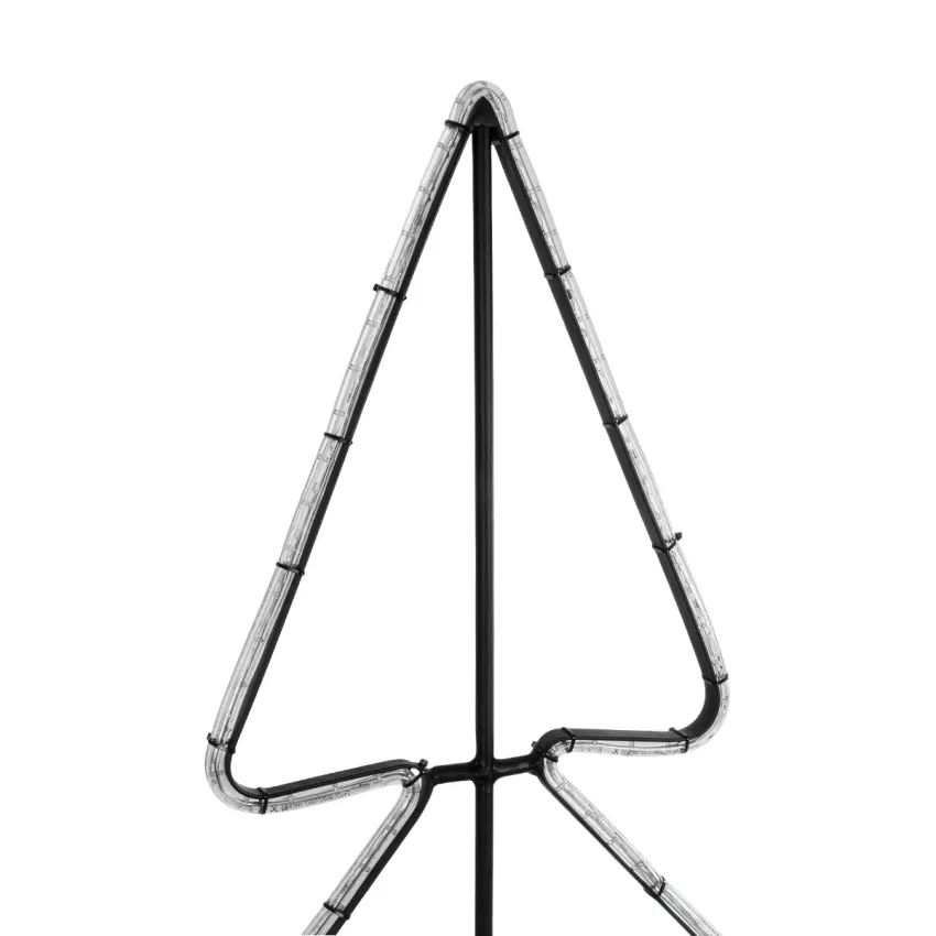 GLOBOSTAR®  Χριστουγεννιάτικο Διακοσμητικό Φωτιστικό LED 19,5W 780lm 360° AC 220-240V Αδιάβροχο IP65 Θερμό Λευκό 2700K - Μαύρο & Διάφανο - M102 x Π25 x Υ142cm