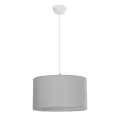 GLOBOSTAR® LOFTY  Μοντέρνο Κρεμαστό Φωτιστικό Οροφής με Ντουί 1 x E27 AC 220-240V IP20 - Γκρι - Μ37 x Π37 x Υ21cm