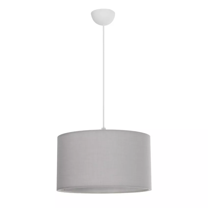 GLOBOSTAR® LOFTY  Μοντέρνο Κρεμαστό Φωτιστικό Οροφής με Ντουί 1 x E27 AC 220-240V IP20 - Γκρι - Μ37 x Π37 x Υ21cm