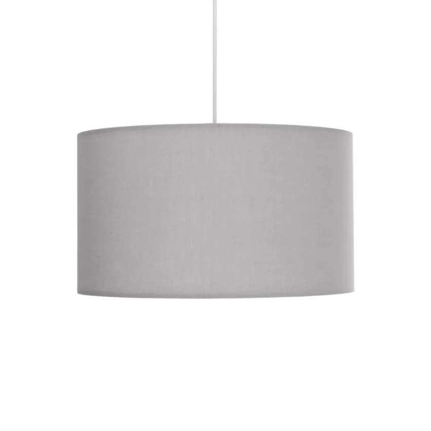 GLOBOSTAR® LOFTY  Μοντέρνο Κρεμαστό Φωτιστικό Οροφής με Ντουί 1 x E27 AC 220-240V IP20 - Γκρι - Μ37 x Π37 x Υ21cm