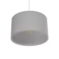 GLOBOSTAR® LOFTY  Μοντέρνο Κρεμαστό Φωτιστικό Οροφής με Ντουί 1 x E27 AC 220-240V IP20 - Γκρι - Μ37 x Π37 x Υ21cm