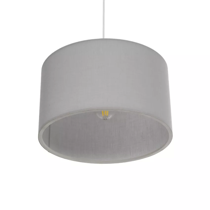 GLOBOSTAR® LOFTY  Μοντέρνο Κρεμαστό Φωτιστικό Οροφής με Ντουί 1 x E27 AC 220-240V IP20 - Γκρι - Μ37 x Π37 x Υ21cm