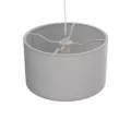 GLOBOSTAR® LOFTY  Μοντέρνο Κρεμαστό Φωτιστικό Οροφής με Ντουί 1 x E27 AC 220-240V IP20 - Γκρι - Μ37 x Π37 x Υ21cm
