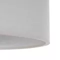 GLOBOSTAR® LOFTY  Μοντέρνο Κρεμαστό Φωτιστικό Οροφής με Ντουί 1 x E27 AC 220-240V IP20 - Γκρι - Μ37 x Π37 x Υ21cm