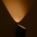 GLOBOSTAR® GANETTI  Μοντέρνο Φωτιστικό Τοίχου - Απλίκα LED 10W 1250lm 60° AC 220-240V Αδιάβροχο IP65 Θερμό Λευκό 2700K - Bridgelux COB Chip & TÜV SÜD Driver - Μαύρο Ματ - Μ9.5 x Π11 x Υ19cm