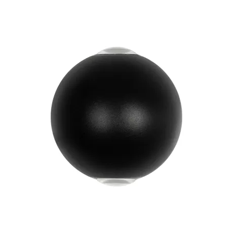 GLOBOSTAR® VEGA  Μοντέρνο Φωτιστικό Τοίχου - Απλίκα LED 6W 750lm 30° AC 220-240V Αδιάβροχο IP65 Θερμό Λευκό 2700K - Bridgelux COB Chip & TÜV SÜD Driver - Μαύρο Ματ - Μ10 x Π7.5 x Υ10cm