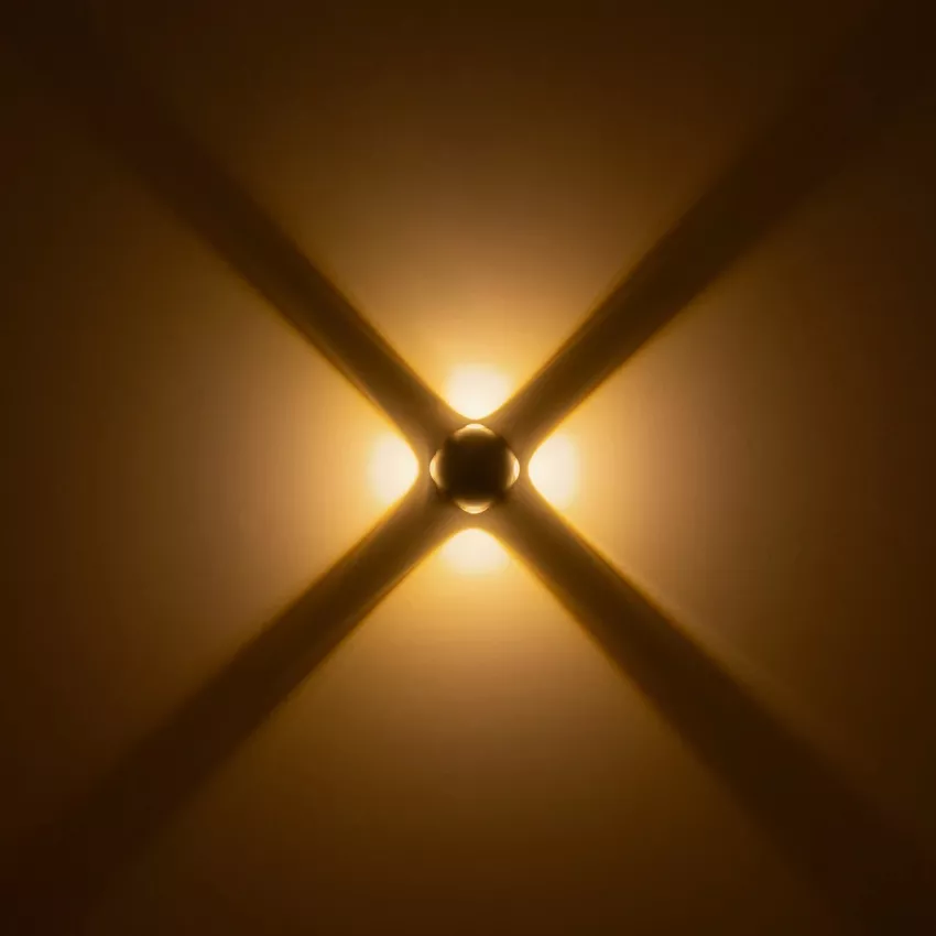 GLOBOSTAR® VEGA  Μοντέρνο Φωτιστικό Τοίχου - Απλίκα LED 12W 1500lm 30° AC 220-240V Αδιάβροχο IP65 Θερμό Λευκό 2700K - Bridgelux COB Chip & TÜV SÜD Driver - Μαύρο Ματ - Μ10 x Π7.5 x Υ10cm