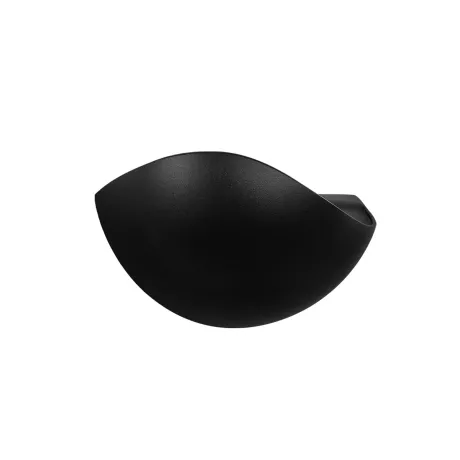 GLOBOSTAR® SELENE  Μοντέρνο Φωτιστικό Τοίχου - Απλίκα LED 5W 625lm 90° AC 220-240V Αδιάβροχο IP65 Θερμό Λευκό 2700K - Bridgelux COB Chip & TÜV SÜD Driver - Μαύρο Ματ - Μ20 x Π9 x Υ12cm