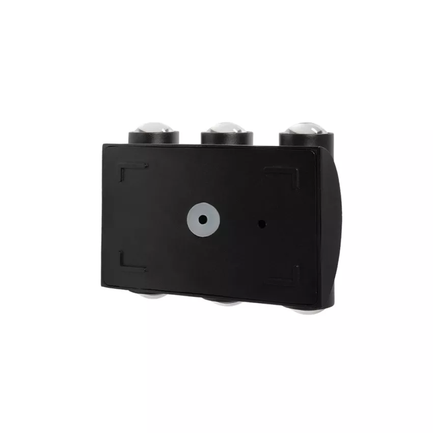 GLOBOSTAR® ARC  Μοντέρνο Φωτιστικό Τοίχου - Απλίκα LED 12W 1500lm 30° AC 220-240V Αδιάβροχο IP65 Θερμό Λευκό 2700K - CREE XPE Chip & TÜV SÜD Driver - Μαύρο Ματ - Μ14 x Π4.8 x Υ11.5cm