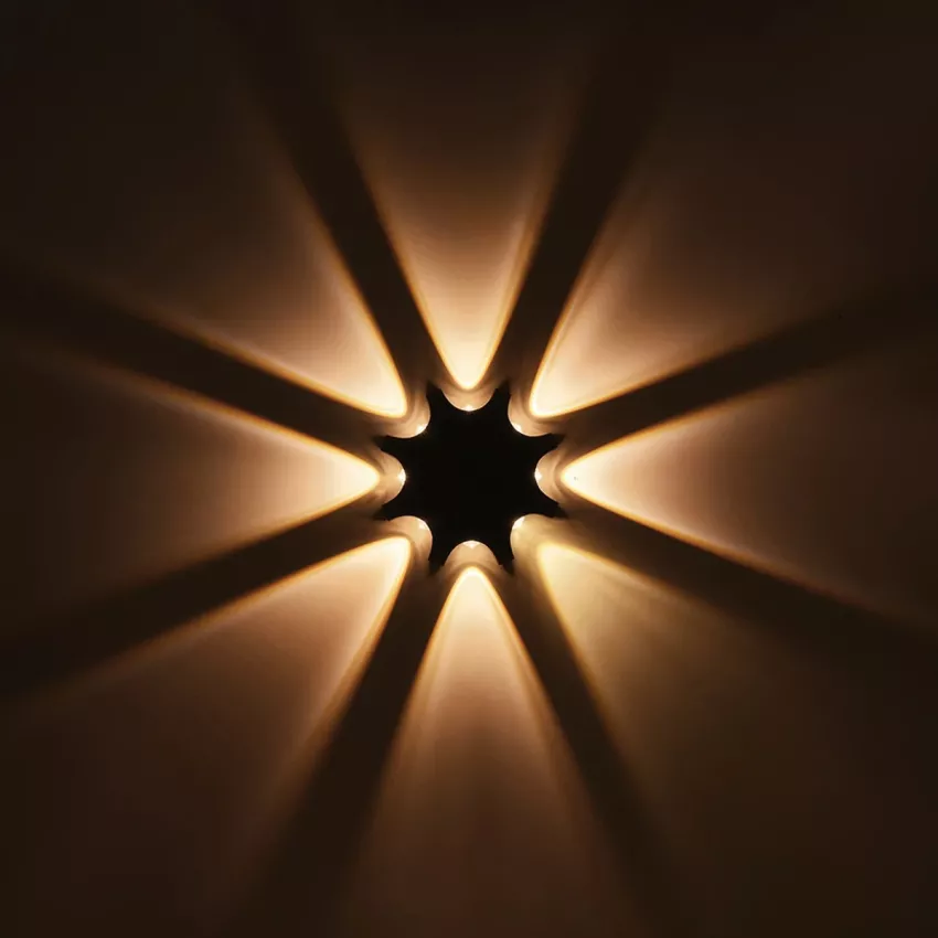 GLOBOSTAR® SPARK  Μοντέρνο Φωτιστικό Τοίχου - Απλίκα LED 16W 2000lm 30° AC 220-240V Αδιάβροχο IP65 Θερμό Λευκό 2700K - CREE XPE Chip & TÜV SÜD Driver - Μαύρο Ματ - Μ25 x Π6 x Υ25cm