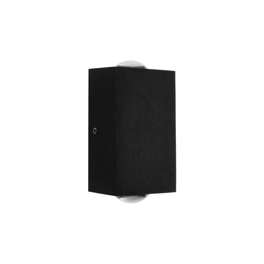 GLOBOSTAR® HIKARI  Μοντέρνο Φωτιστικό Τοίχου - Απλίκα LED 4W 500lm 30° AC 220-240V Αδιάβροχο IP65 Θερμό Λευκό 2700K - CREE XPE Chip & TÜV SÜD Driver - Μαύρο Ματ - Μ6 x Π4 x Υ10.5cm