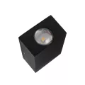 GLOBOSTAR® HIKARI  Μοντέρνο Φωτιστικό Τοίχου - Απλίκα LED 4W 500lm 30° AC 220-240V Αδιάβροχο IP65 Θερμό Λευκό 2700K - CREE XPE Chip & TÜV SÜD Driver - Μαύρο Ματ - Μ6 x Π4 x Υ10.5cm