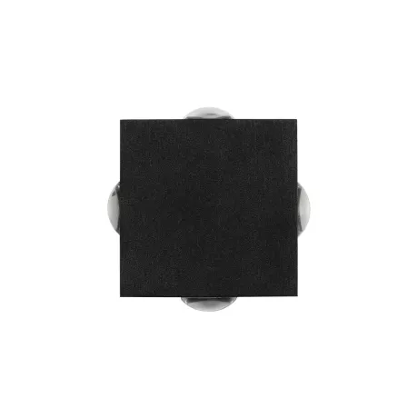 GLOBOSTAR® HIKARI  Μοντέρνο Φωτιστικό Τοίχου - Απλίκα LED 8W 1000lm 30° AC 220-240V Αδιάβροχο IP65 Θερμό Λευκό 2700K - CREE XPE Chip & TÜV SÜD Driver - Μαύρο Ματ - Μ9 x Π4 x Υ9cm