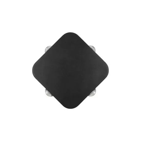 GLOBOSTAR® LUZ  Μοντέρνο Φωτιστικό Τοίχου - Απλίκα LED 8W 1000lm 10° AC 220-240V Αδιάβροχο IP65 Θερμό Λευκό 2700K - CREE XPE Chip & TÜV SÜD Driver - Μαύρο Ματ - Μ13.5 x Π4.5 x Υ13.5cm