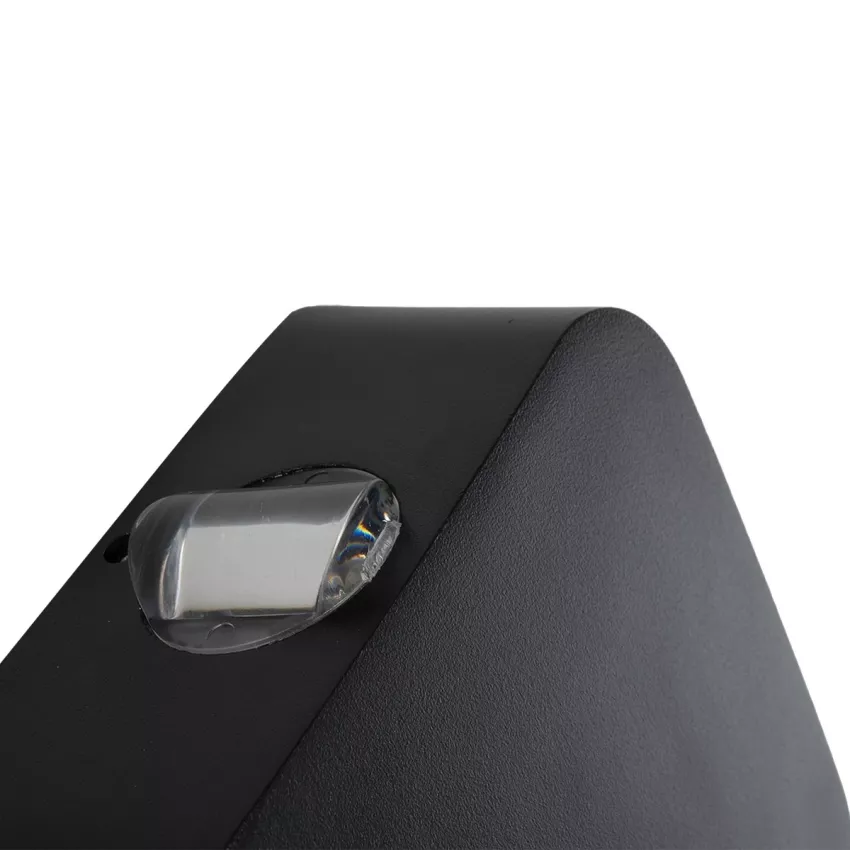 GLOBOSTAR® LUZ  Μοντέρνο Φωτιστικό Τοίχου - Απλίκα LED 8W 1000lm 10° AC 220-240V Αδιάβροχο IP65 Θερμό Λευκό 2700K - CREE XPE Chip & TÜV SÜD Driver - Μαύρο Ματ - Μ13.5 x Π4.5 x Υ13.5cm