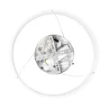 GLOBOSTAR® VENOM  Μοντέρνο Κρεμαστό Φωτιστικό Οροφής LED 30W 3513lm 120° AC 220-240V IP20 Ρυθμιζόμενο Λευκό CCT με Χειριστήριο από 2700K έως 6000K Dimmable - Lumileds SMD Chip - Λευκό Ματ - Μ40 x Π40 x Υ6.5cm
