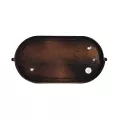 GLOBOSTAR® BOATLIGHT  Vintage Φωτιστικό Καραβοχελώνα Τοίχου & Οροφής με Ντουί 1 x E27 AC 220-240V Αδιάβροχο IP65 - Χάλκινο Παλαιωμένο Εφέ Σκουριάς Ματ - Μ21 x Π10.4 x Υ9cm