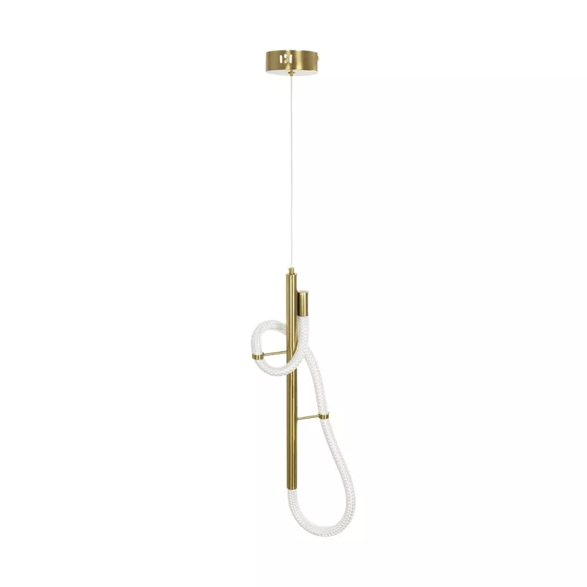 kelvo® GLOW Μοντέρνο Κρεμαστό Φωτιστικό Οροφής LED 24W 2400lm 360° AC 220-240V IP20 Ρυθμιζόμενο Λευκό CCT με On/Off 2700K/4500K/6000K - Lumileds SMD Chip - Χρυσό Πλατίνα & Λευκό Νήμα - Μ30 x Π30 x Υ66cm kelvo® GLOW Μοντέρνο Κρεμαστό Φωτιστικό Οροφής LED 24W 2400lm 360° AC 220-240V IP20 Ρυθμιζόμενο Λευκό CCT με On/Off 2700K/4500K/6000K - Lumileds SMD Chip - Χρυσό Πλατίνα & Λευκό Νήμα - Μ30 x Π30 x Υ66cm