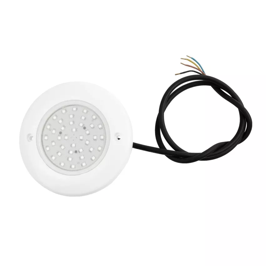 GLOBOSTAR® POOLARTY  Υποβρύχιο Φωτιστικό για Σιντριβάνια/Πισίνες LED 8W 560lm 120° DC 12V Αδιάβροχο IP68 RGB Dimmable - Bridgelux SMD Chip - 1m VDE Rubber Καλώδιο - Μ13 x Π13 x Υ2cm
