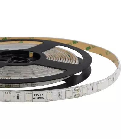 GLOBOSTAR® LUMAR  Ταινία LED 14.4W/m 864lm/m 120° DC 24V Αδιάβροχη IP65 60 x SMD5050 Chip/m Μπλε Dimmable - Μ500 x Π1 x Υ0.2cm - Ρολό 5 Μέτρων