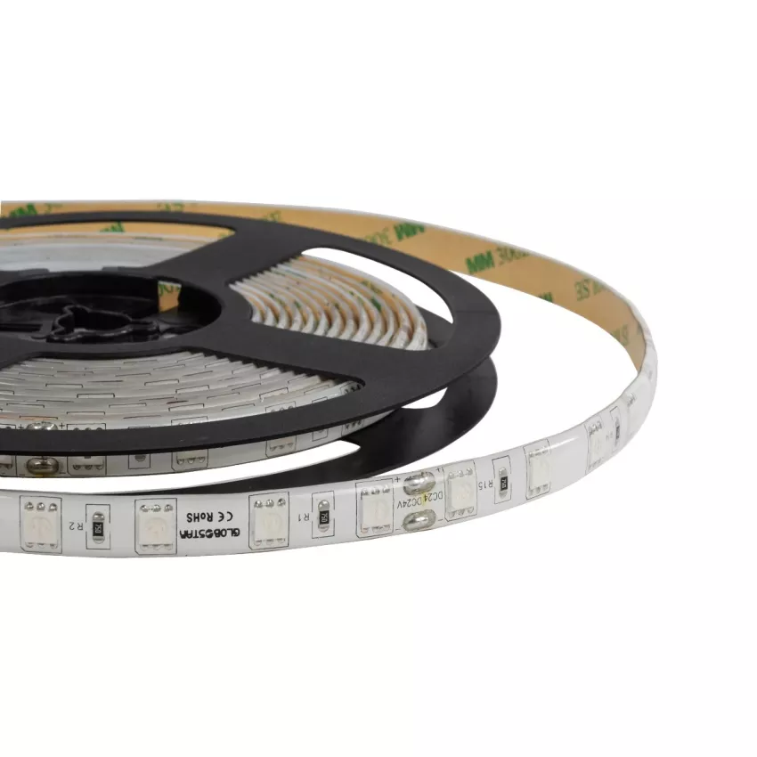 GLOBOSTAR® LUMAR  Ταινία LED 14.4W/m 864lm/m 120° DC 24V Αδιάβροχη IP65 60 x SMD5050 Chip/m Μπλε Dimmable - Μ500 x Π1 x Υ0.2cm - Ρολό 5 Μέτρων