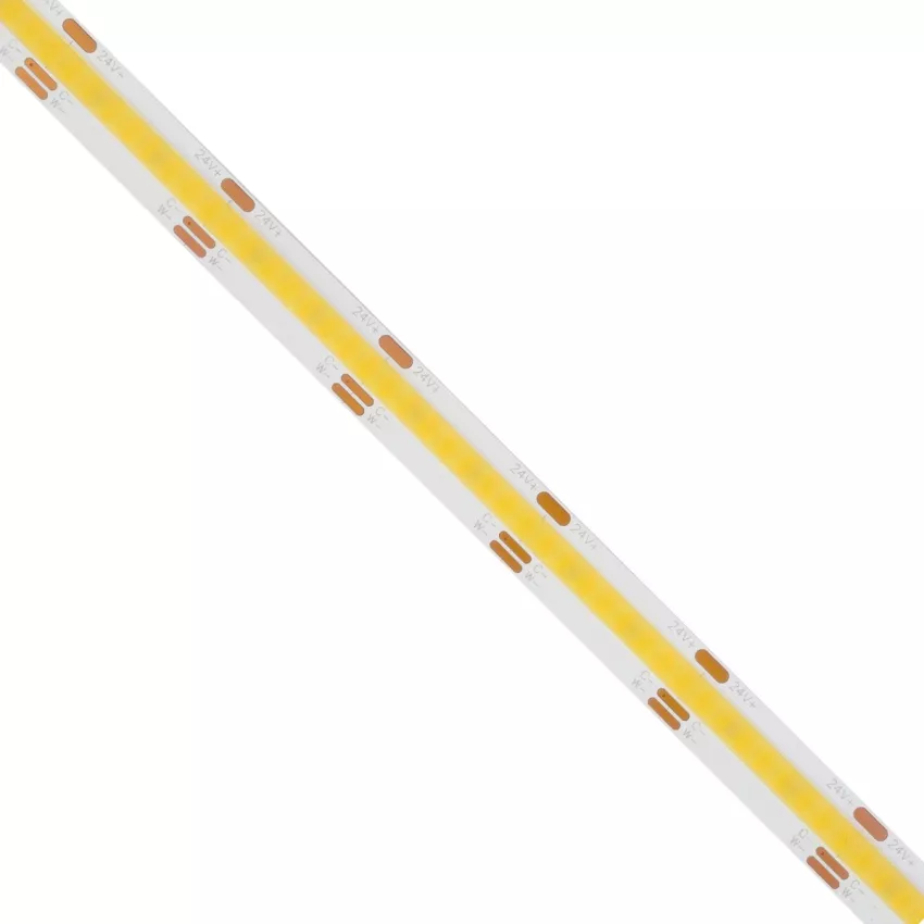 GLOBOSTAR® BEE  Ταινία LED 14W/m 1540lm/m 120° DC 24V IP20 608 x COB Chip/m Ρυθμιζόμενο Λευκό CCT από 2700K έως 6000K Dimmable - Sanan COB Chip - Μ500 x Π1 x Υ0.2cm - Ρολό 5 Μέτρων