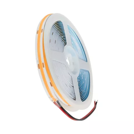 GLOBOSTAR® BEE  Ταινία LED 10W/m 800lm/m 120° DC 24V IP20 528 x COB Chip/m Ultra Θερμό Λευκό 2200K Dimmable - Sanan COB Chip - Μ500 x Π1 x Υ0.2cm - Ρολό 5 Μέτρων