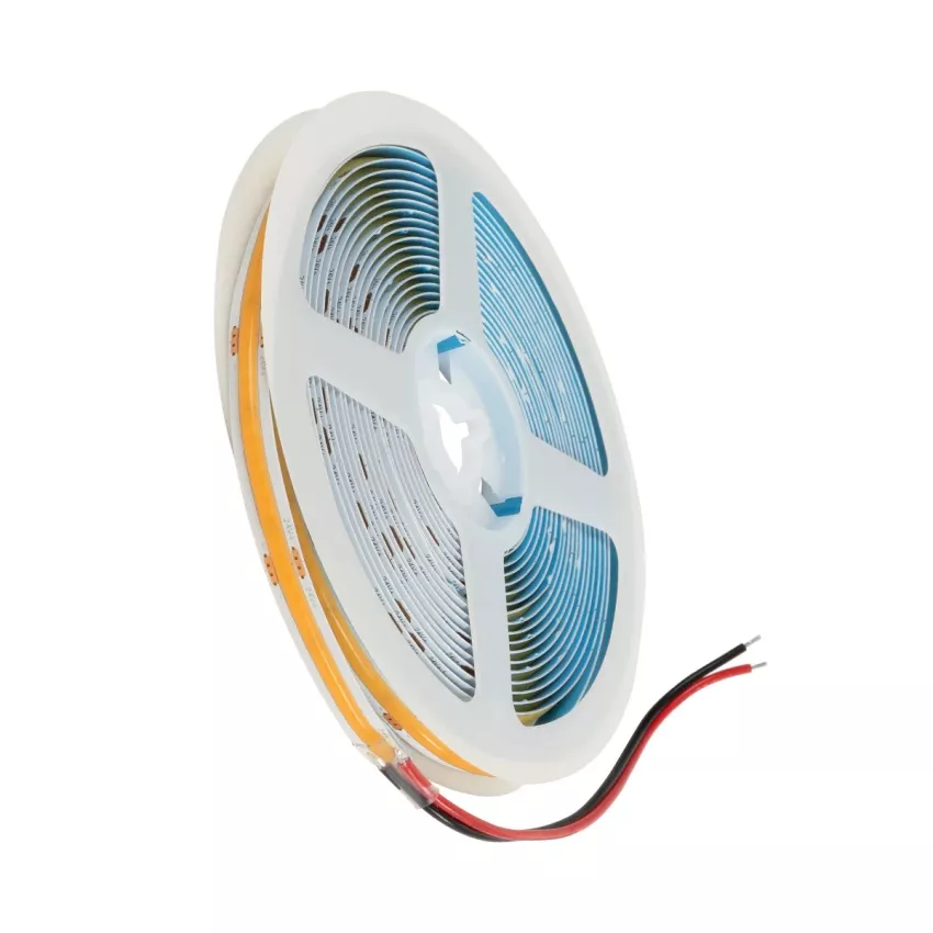 GLOBOSTAR® BEE  Ταινία LED 8W/m 640lm/m 120° DC 24V IP20 320 x COB Chip/m Ultra Θερμό Λευκό 2200K Dimmable - Μ500 x Π0.8 x Υ0.2cm - Ρολό 5 Μέτρων