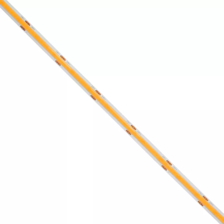 GLOBOSTAR® BEE  Ταινία LED 8W/m 640lm/m 120° DC 24V IP20 320 x COB Chip/m Ultra Θερμό Λευκό 2200K Dimmable - Μ500 x Π0.8 x Υ0.2cm - Ρολό 5 Μέτρων