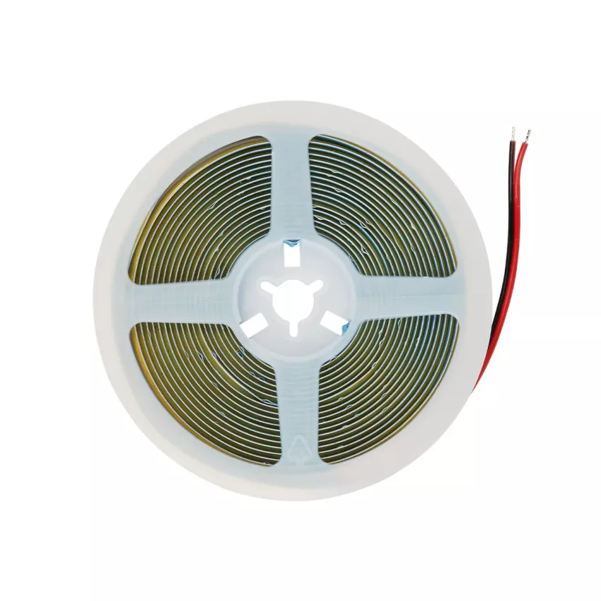 GLOBOSTAR® BEE  Ταινία LED 8W/m 640lm/m 120° DC 24V IP20 320 x COB Chip/m Ultra Θερμό Λευκό 2200K Dimmable - Μ500 x Π0.8 x Υ0.2cm - Ρολό 5 Μέτρων